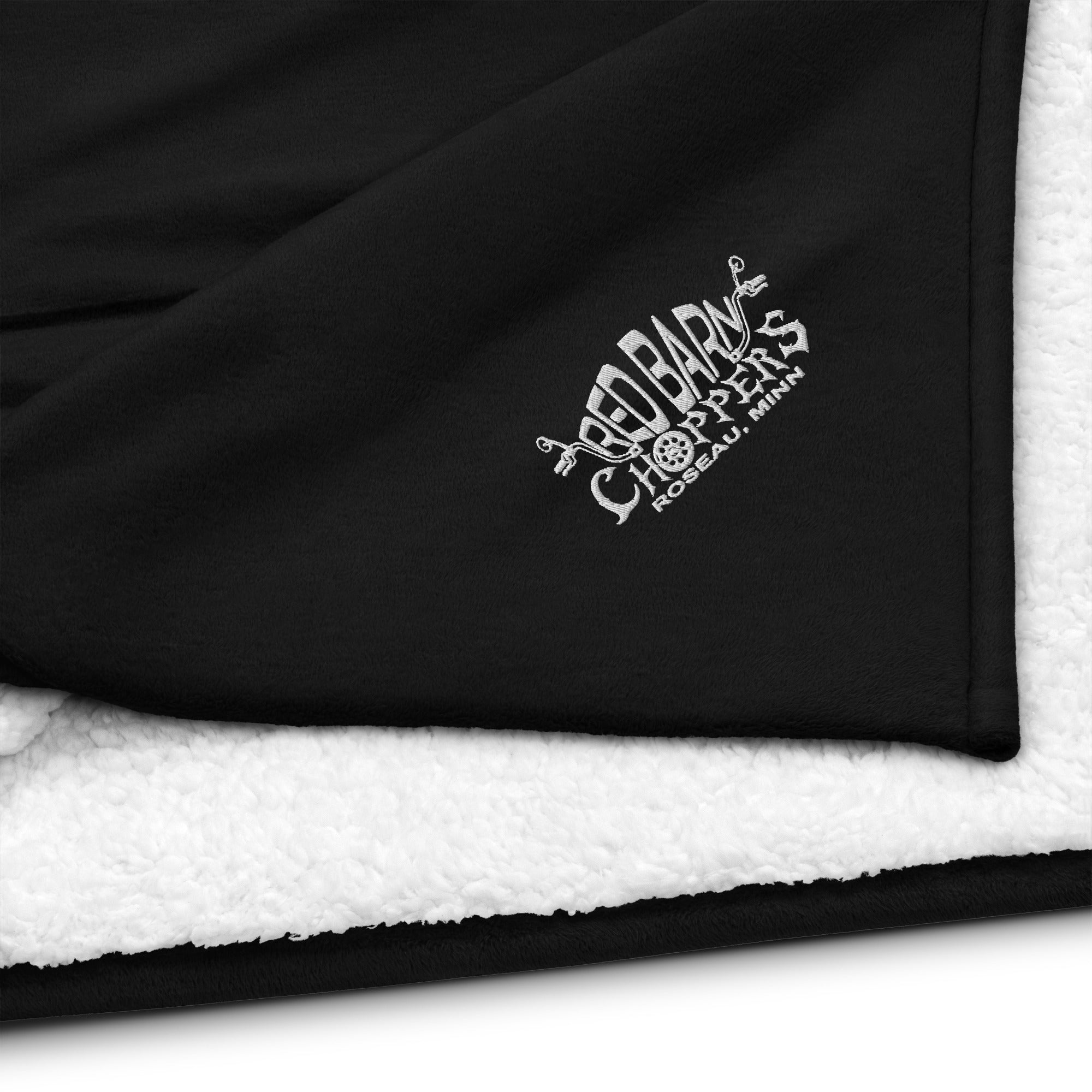 Night Ember Library Premium hot Black Sherpa Blanket